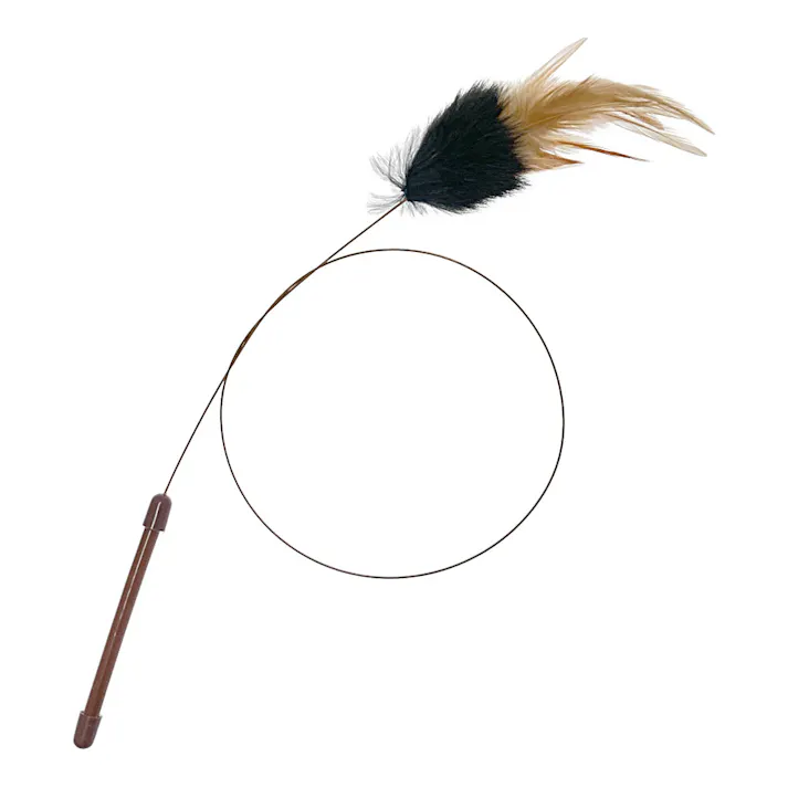 ワイヤー猫じゃらし 羽