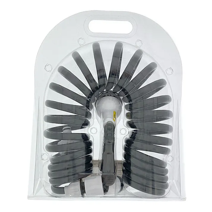 カインズ 巻き取りがいらないのびるカールホース 長さ5m 外径12mm 内径9mm 丸型蛇口外径16mm ノズルパターン6種類