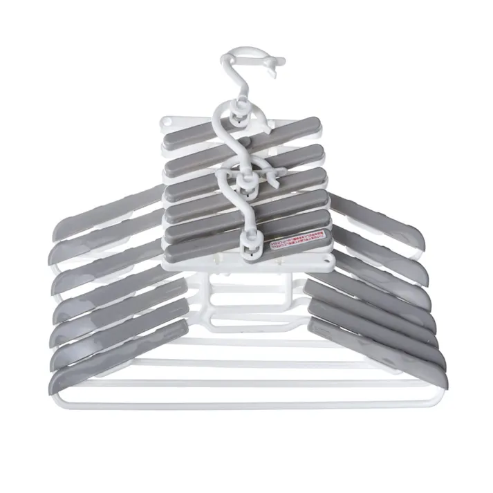 幅が変えられる7連スライドハンガー