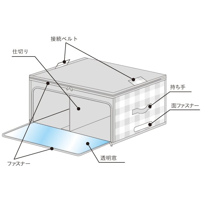 たて・よこ 使える衣類収納袋