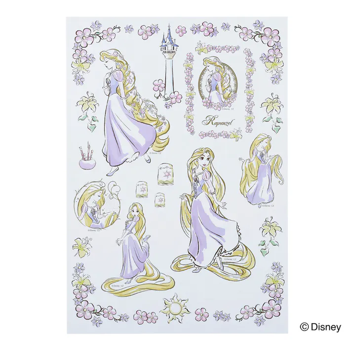 ウォールステッカー ラプンツェル 35×50cm