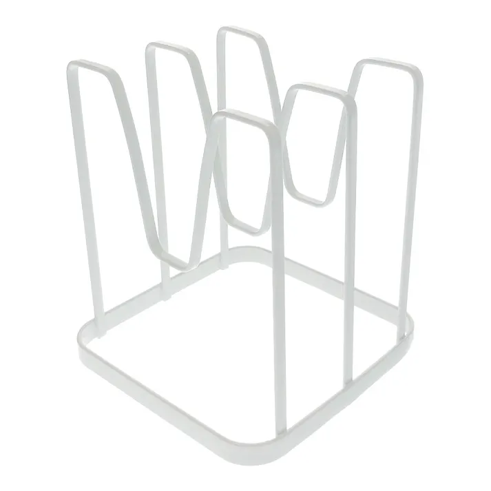 お手入れ簡単 鍋蓋&まな板スタンド ホワイト