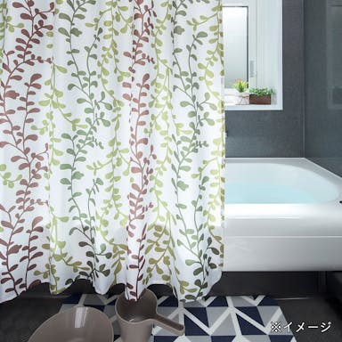 シャワーカーテン 130×150cm ワイヤープランツ