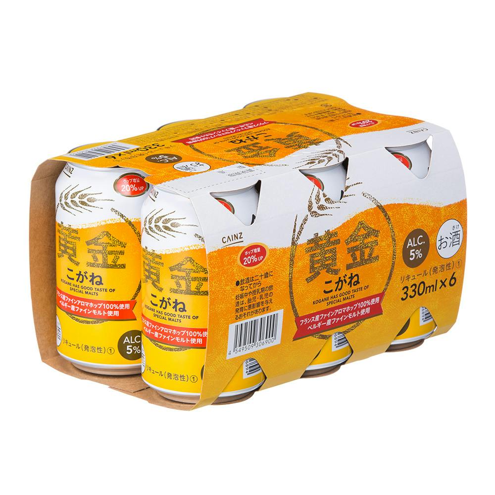 黄金 330ml×6本 | 酒・リカー 通販 | ホームセンターのカインズ