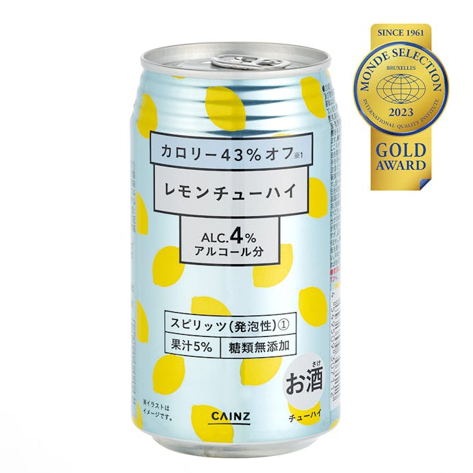 【ケース販売】レモンチューハイ カロリー43%オフ 350ml×24本