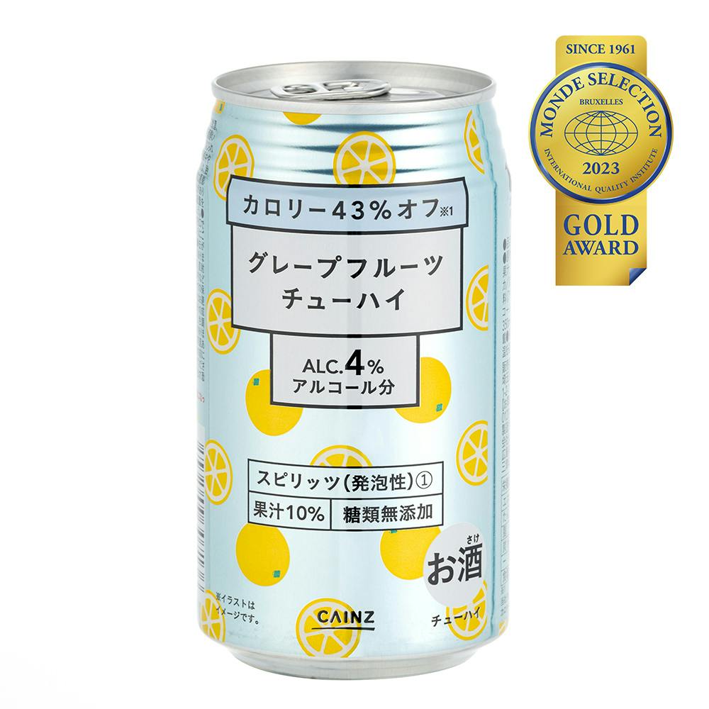 【ケース販売】グレープフルーツチューハイ カロリー43%オフ 350ml×24本