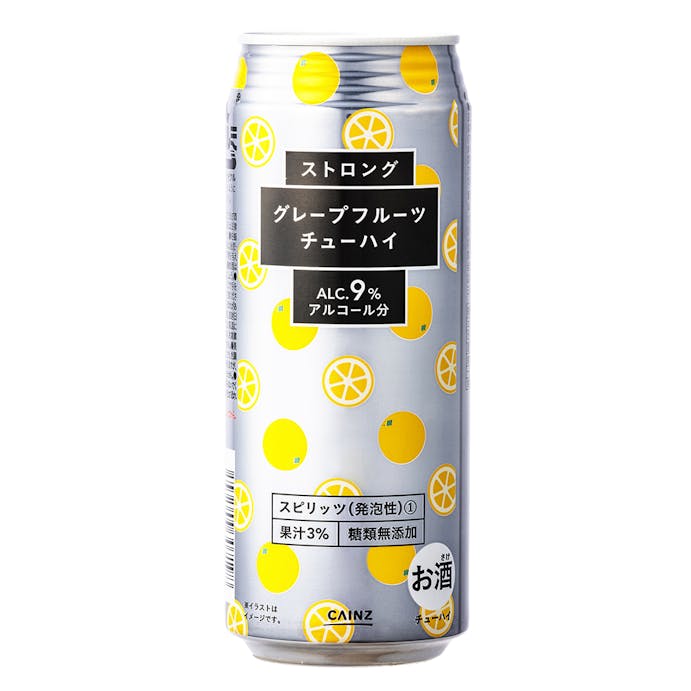 【ケース販売】グレープフルーツチューハイ ストロング 500ml×24本