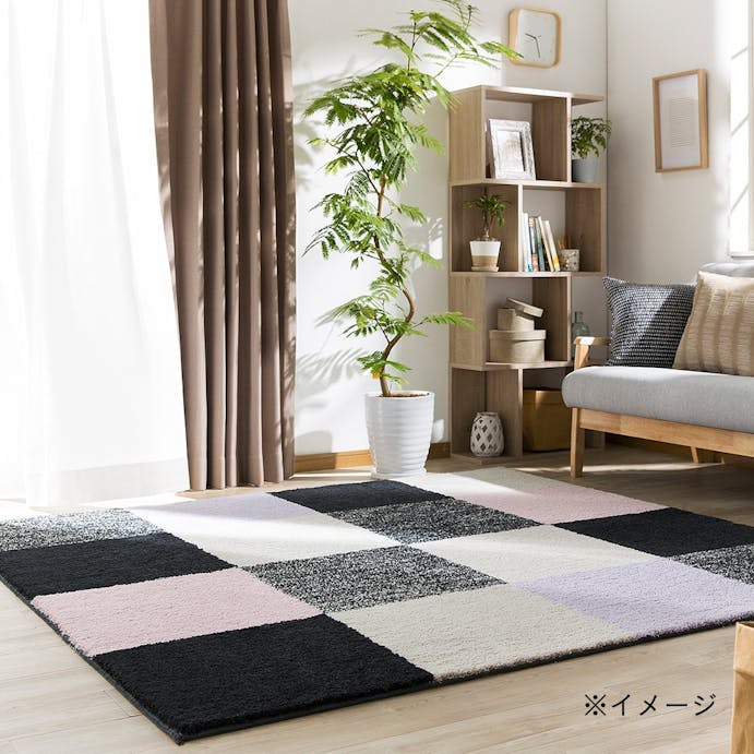 シャギーラグ パウダーグレル 220×250PU/GY(販売終了)