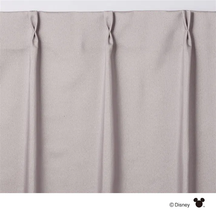ディズニー 4枚組セットカーテン ミッキーマウス 100×200cm 洗濯OK 厚地:形状記憶・タッセル付き