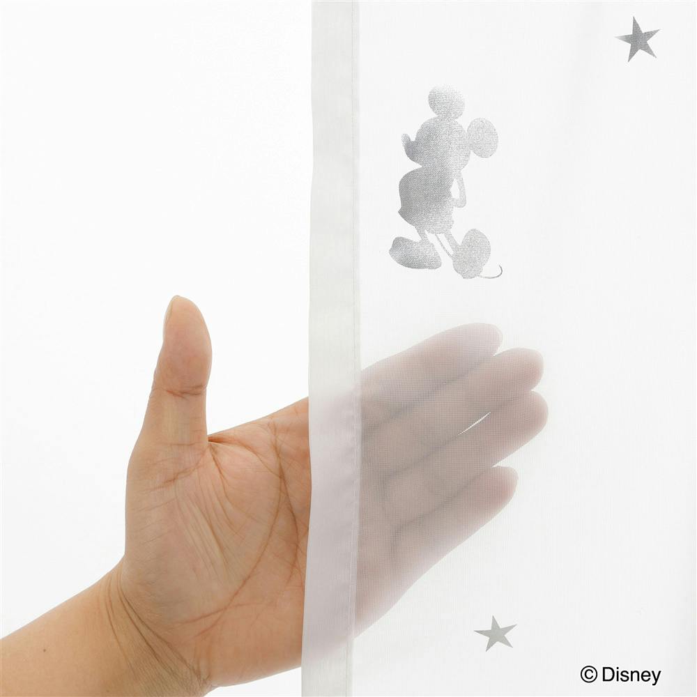 ディズニー 4枚組セットカーテン ミッキーマウス 100×230cm 洗濯