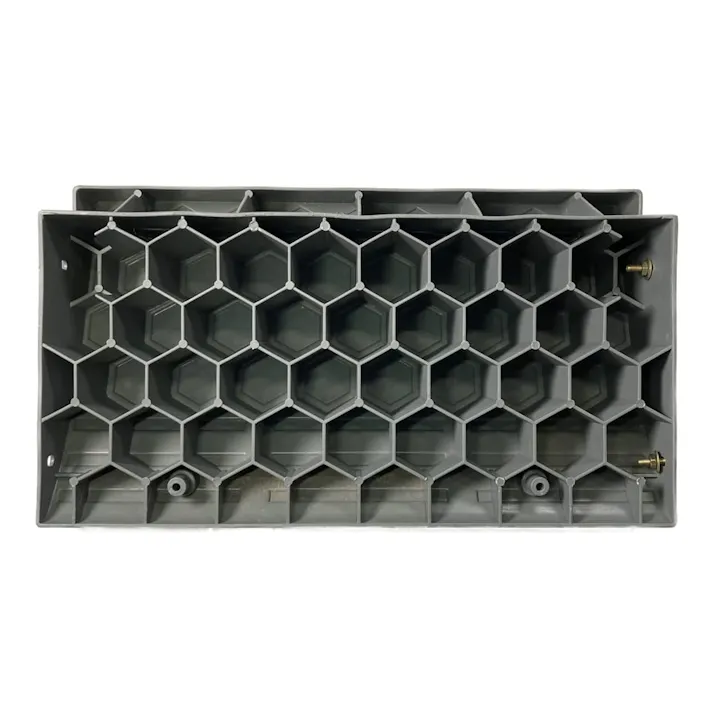 プラ段差プレート グレー 長さ60cm 高さ15cm