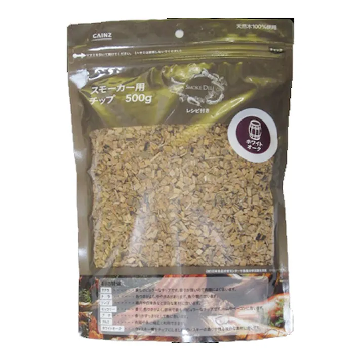 カインズ スモークデリ SMOKE DELI スモーカー用 チップ レシピ付き ホワイトオーク 500g
