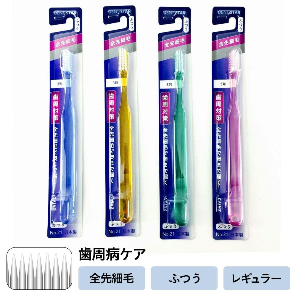 カインズ デントスター 全先細毛 3列 ストレート ふつう 1本 歯ブラシ カインズ デントスター 全先細毛 3列 ストレート ふつう 1本 歯ブラシ