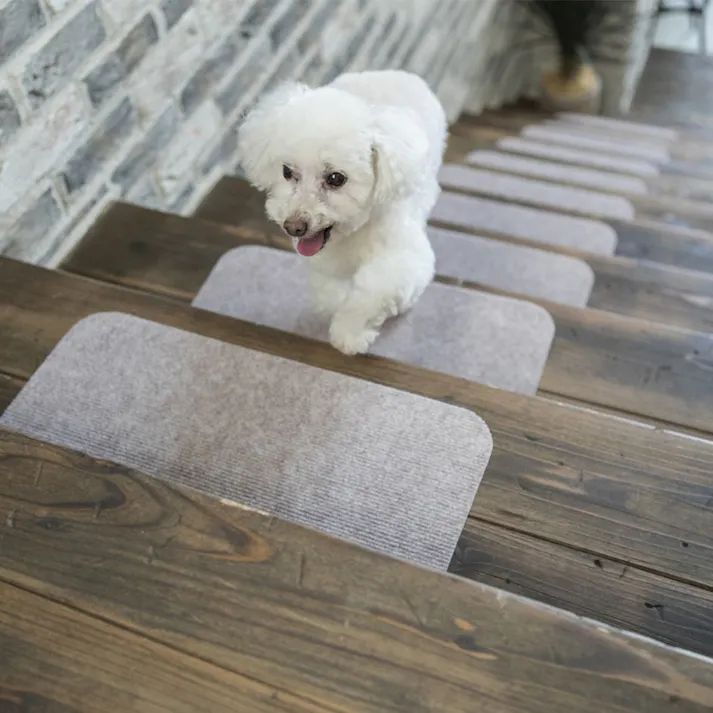 ペット用消臭吸着階段マット(7枚入) ベージュ