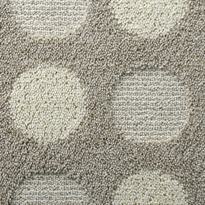 ずれにくい キッチンマット サークル ベージュ 45×180cm 洗濯機可 すべり止め加工