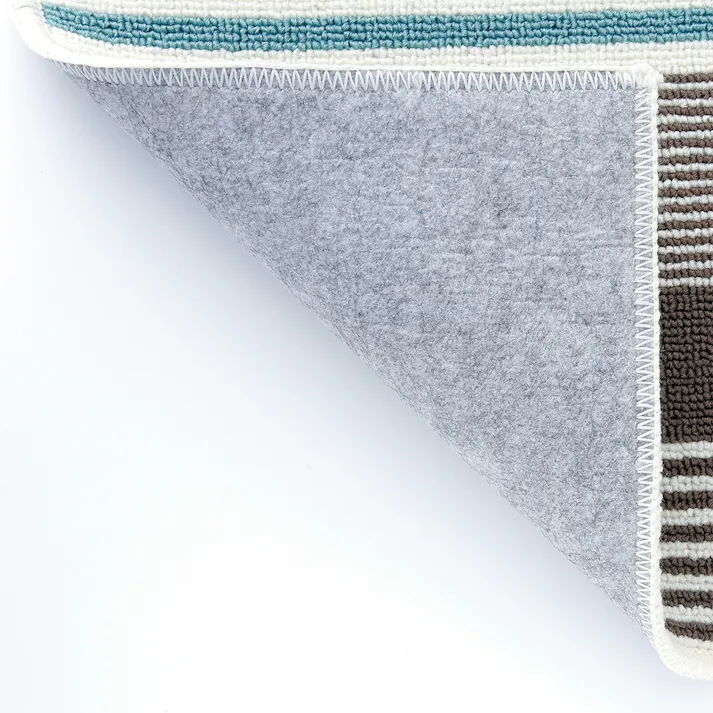 洗濯機可 ずれにくい キッチンマット CAボーダー 45×240cm