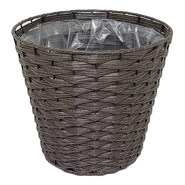 カインズ ラタン調鉢カバー 10号 ブラウン