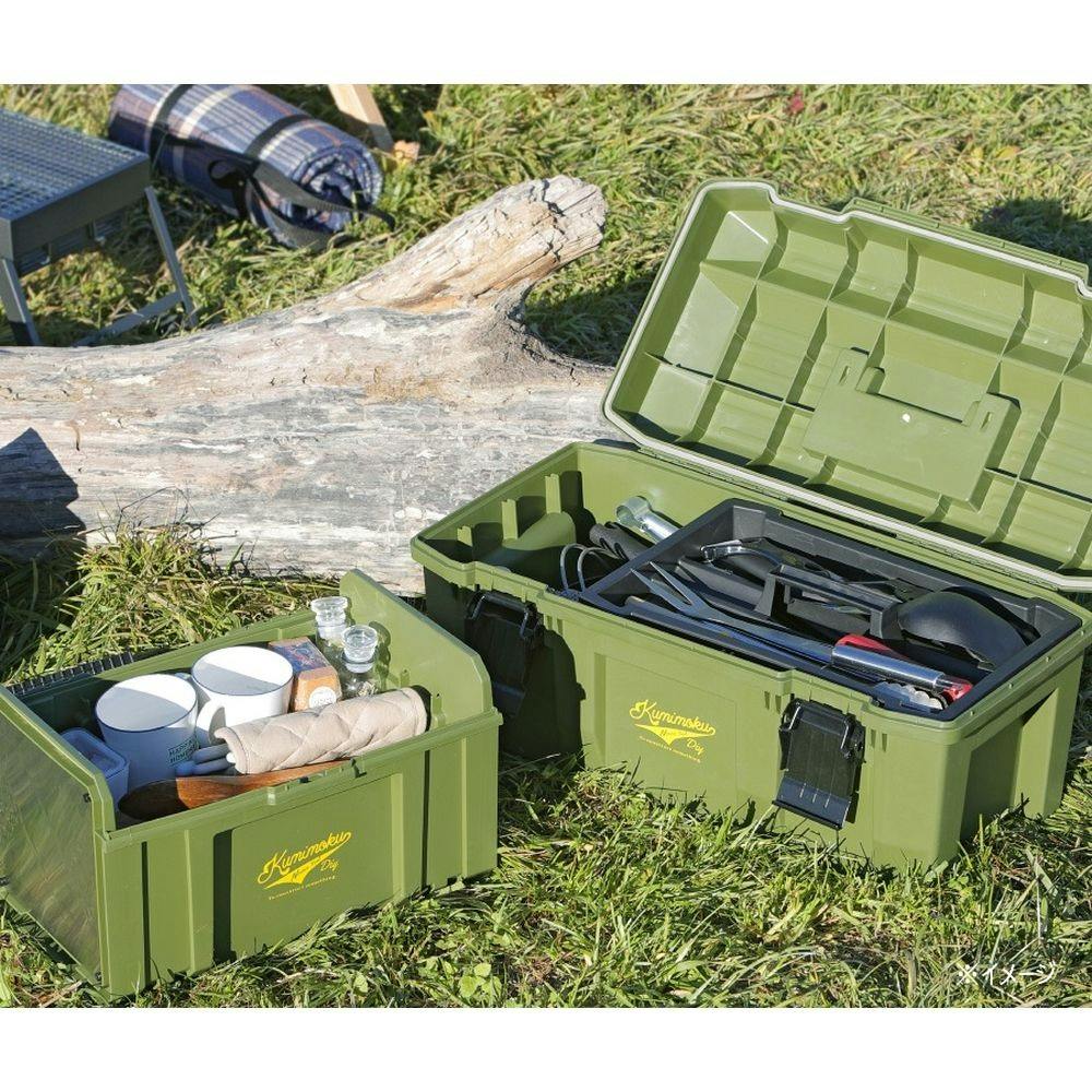 Kumimoku 道具が錆びにくい工具箱 ブルー 幅58cm 奥行28.5cm 高さ27cm