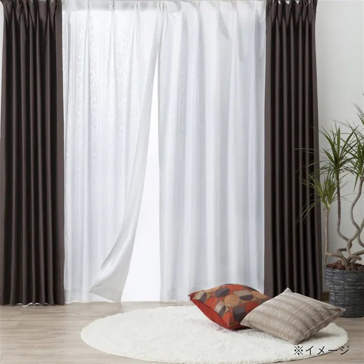 レースカーテン ロコ 100×183cm 2枚組