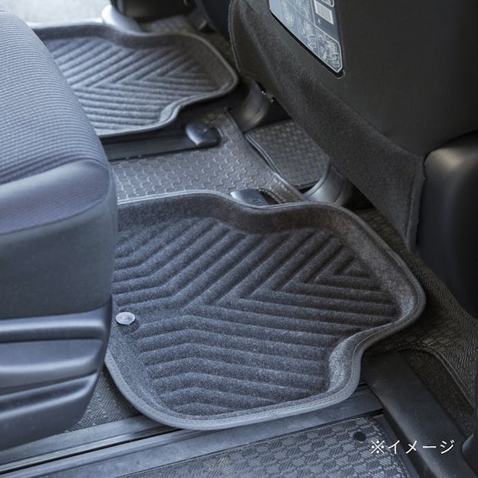 ずれにくい車内用バケットマット リア用 グレー