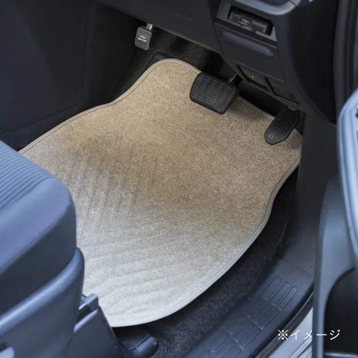 カインズ ずれにくい車内用バケットマット フロント用 ベージュ(販売終了)