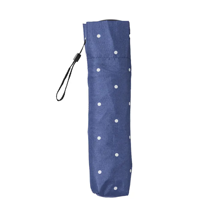 撥水折りたたみ傘 58cm ドット ネイビー(販売終了)