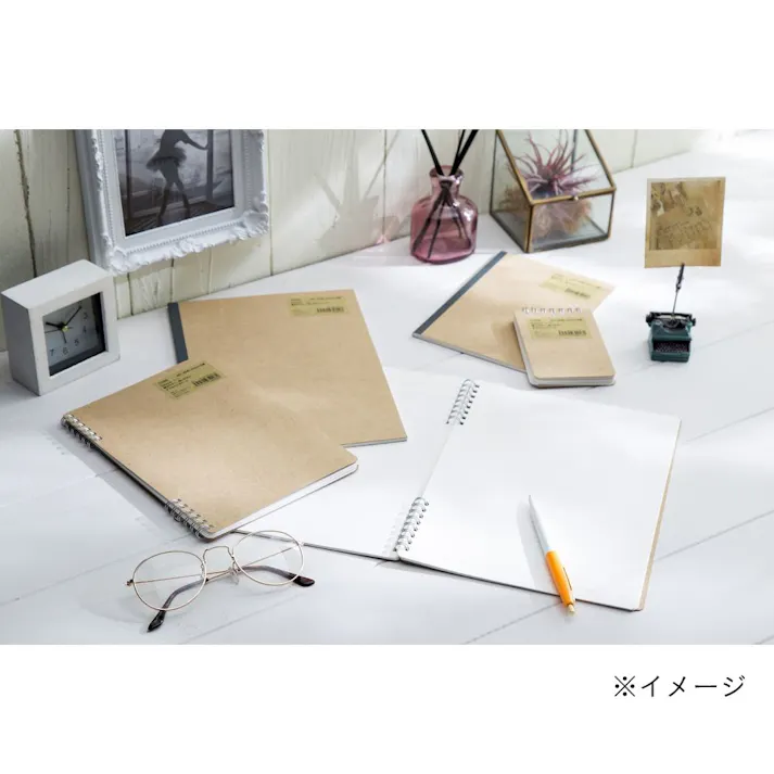 カインズ Salasse サラッセ ダブルリングノート B5 40枚 B罫 6mm ナチュラル