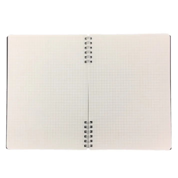 カインズ Salasse サラッセ ダブルリングノート A5 80枚 方眼罫 ブラック