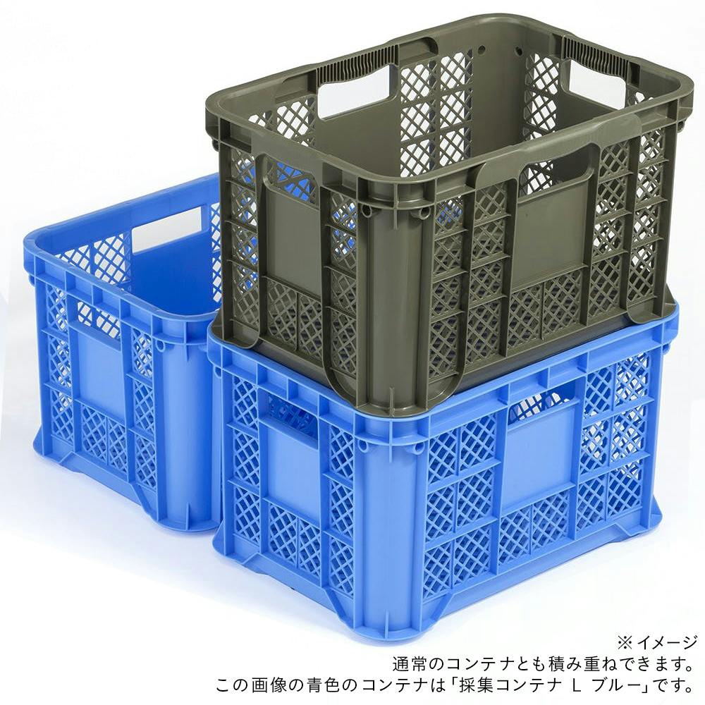 【ネスティン】 収穫容器 NFコンテナー 青 NF-M215B 長さ532mmx幅375mmx高さ213mm×5ヶ 容量30L 日本農業