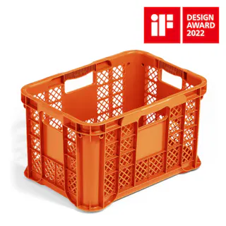 カインズ 取っ手が持ちやすいコンテナ オレンジ