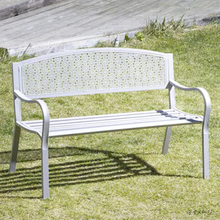 カインズ アイアンベンチ グレー