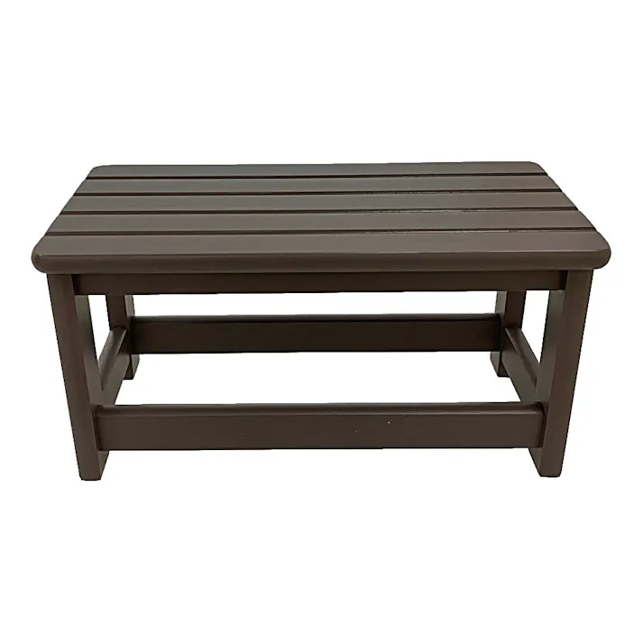 ラバーウッド踏み台 L ブラウン 44×22×22cm