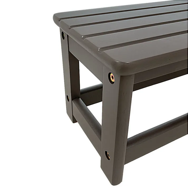 ラバーウッド踏み台 L ブラウン 44×22×22cm