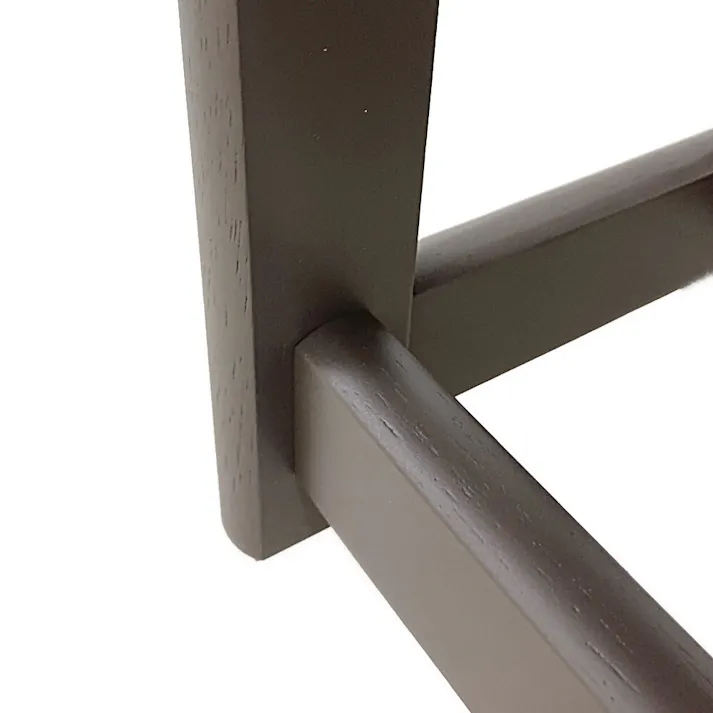 ラバーウッド踏み台 L ブラウン 44×22×22cm