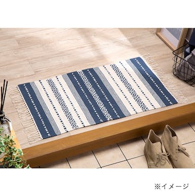 Sインド綿マット ブラウ 50×80BL(販売終了)