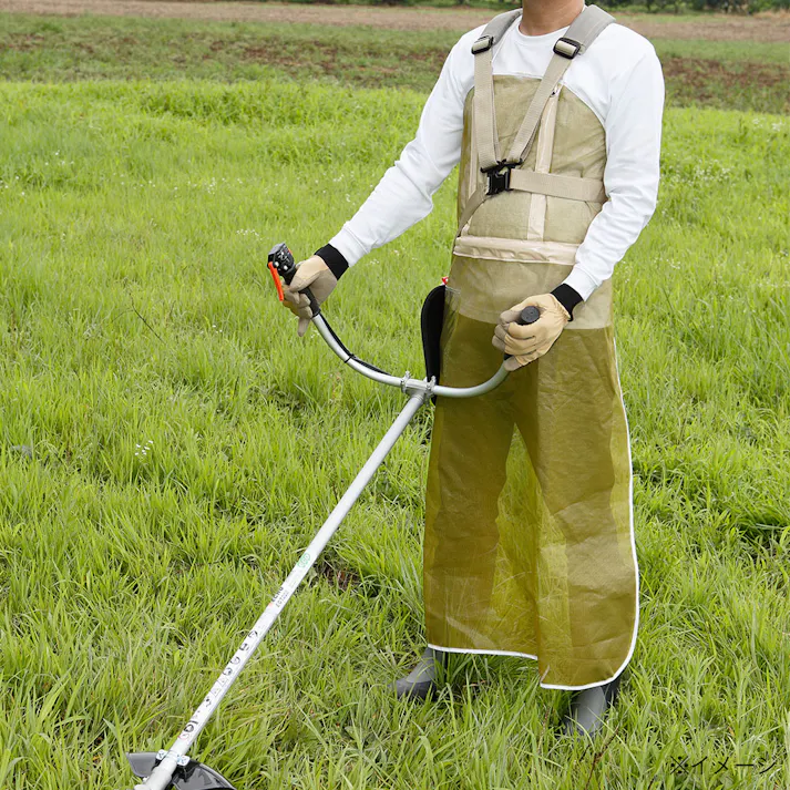 カインズ メッシュ草刈用エプロン L グリーン