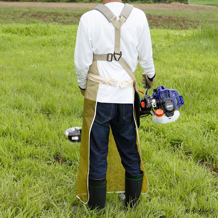 カインズ メッシュ草刈用エプロン L グリーン