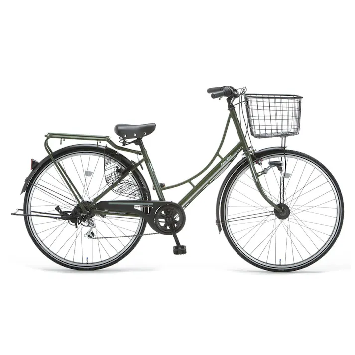 【自転車】キラリ KiLaLi パンクしにくいCL軽快車 27インチ G6 KH カーキ(販売終了)