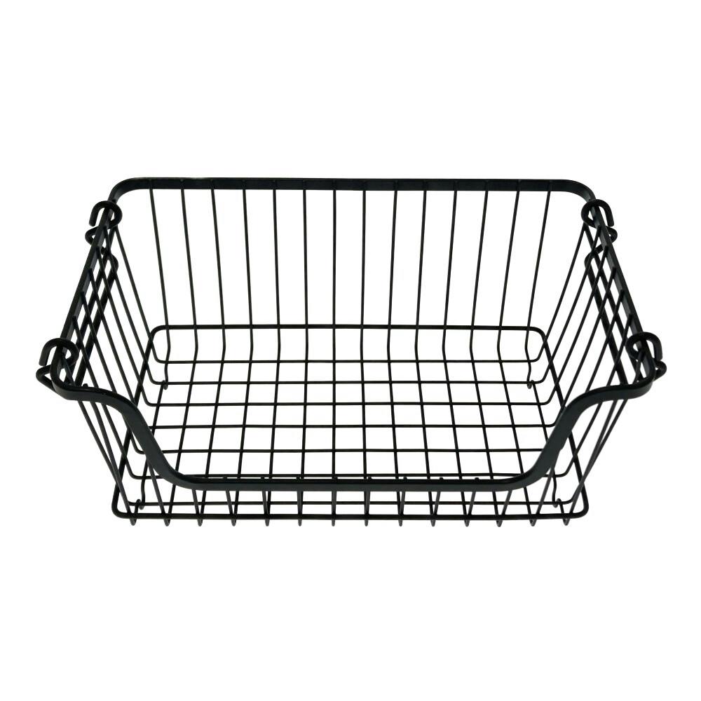 積み重ねバスケット M ブラック | キッチン収納 通販 | ホームセンター