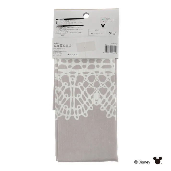 ディズニー ボックス用カーテン ミッキーマウス グレー 44×87cm 洗濯OK