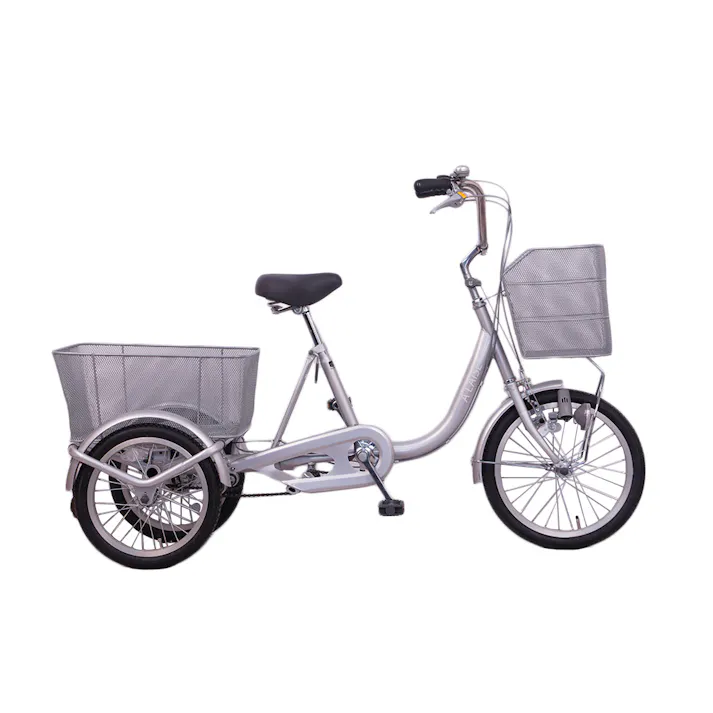 【自転車】三輪自転車 A LAISE 1816 銀