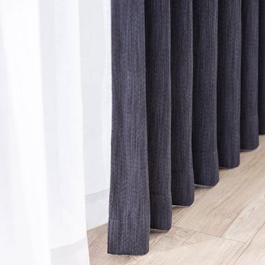 遮光性カーテン ブラウ ネイビー 150×210cm 4枚組セットカーテン(販売終了)