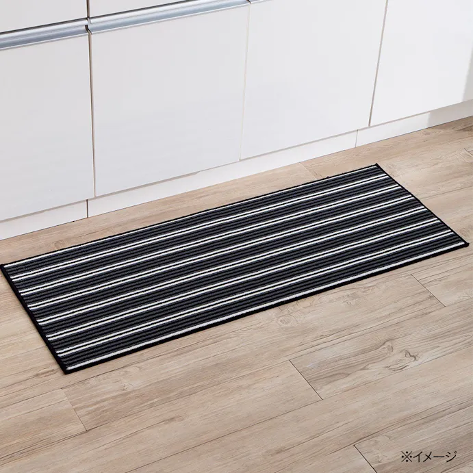 キッチンマットボーダー 45 180cm ブラック グレー ホームセンター通販 カインズ キッチンマットボーダー 45 180cm ブラック グレー ホームセンター通販 カインズ
