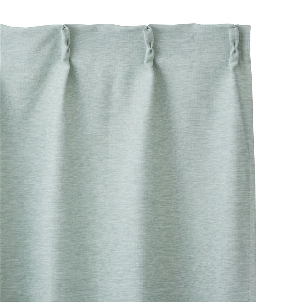 遮光防炎カーテン メホール グリーン 100×210cm 2枚組 | カーテン 