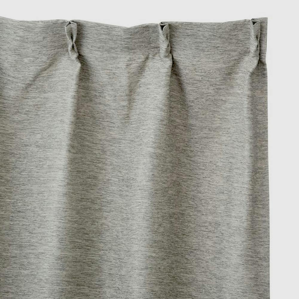 遮光防炎カーテン メホール グレー 200×178 cm 1枚入 | カーテン