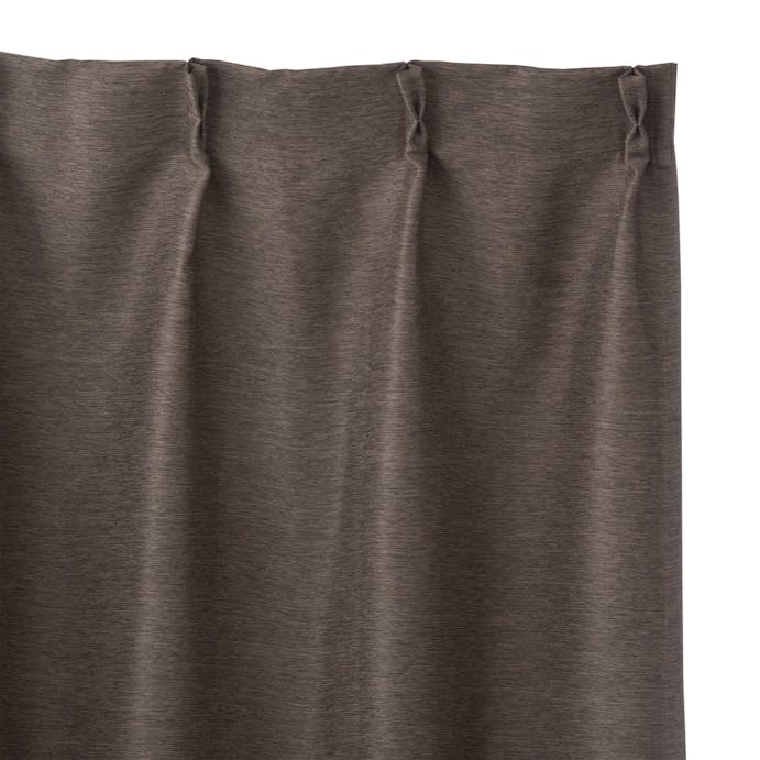遮光防炎カーテン メホール ブラウン 150×210cm 2枚組, , product