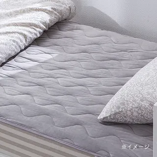 敷きパッド ショートボアグレー ダブル 140×200cm