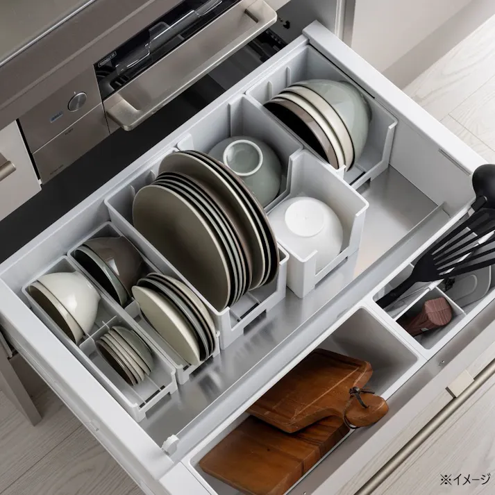 立てて収納できる皿スタンド SkittoK (スキット) L