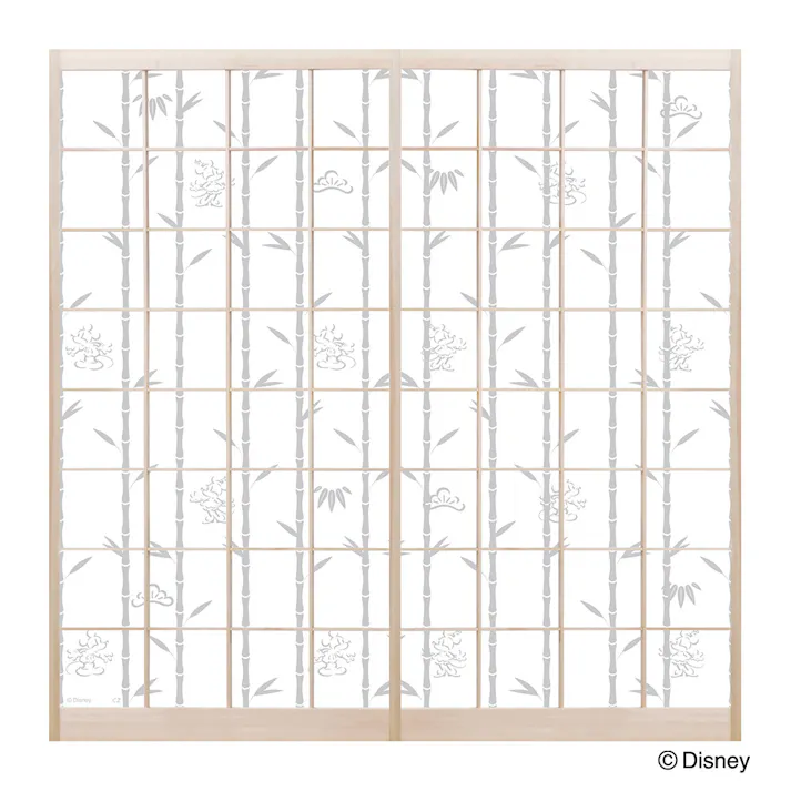 カインズ ディズニー 障子紙 ミッキーマウス 竹 幅92×長さ184cm