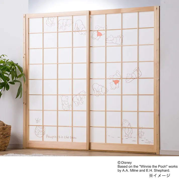 カインズ ディズニー 障子紙 くまのプーさん ころころ 幅92×長さ184cm